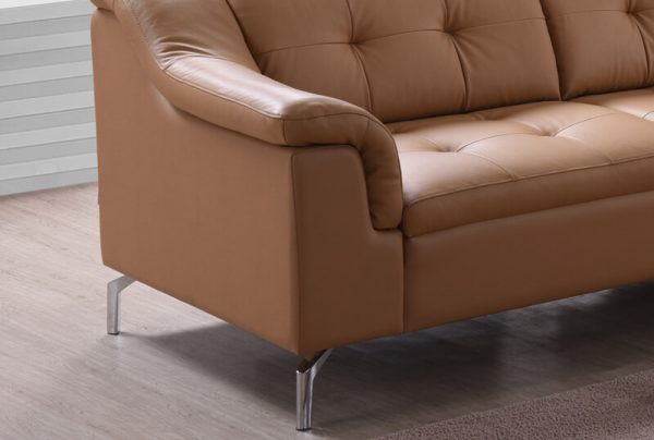 half leather l shaped sofa